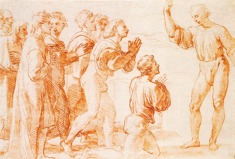   拉斐尔·桑西  Raffaello Santi  ——素描作品 (7)